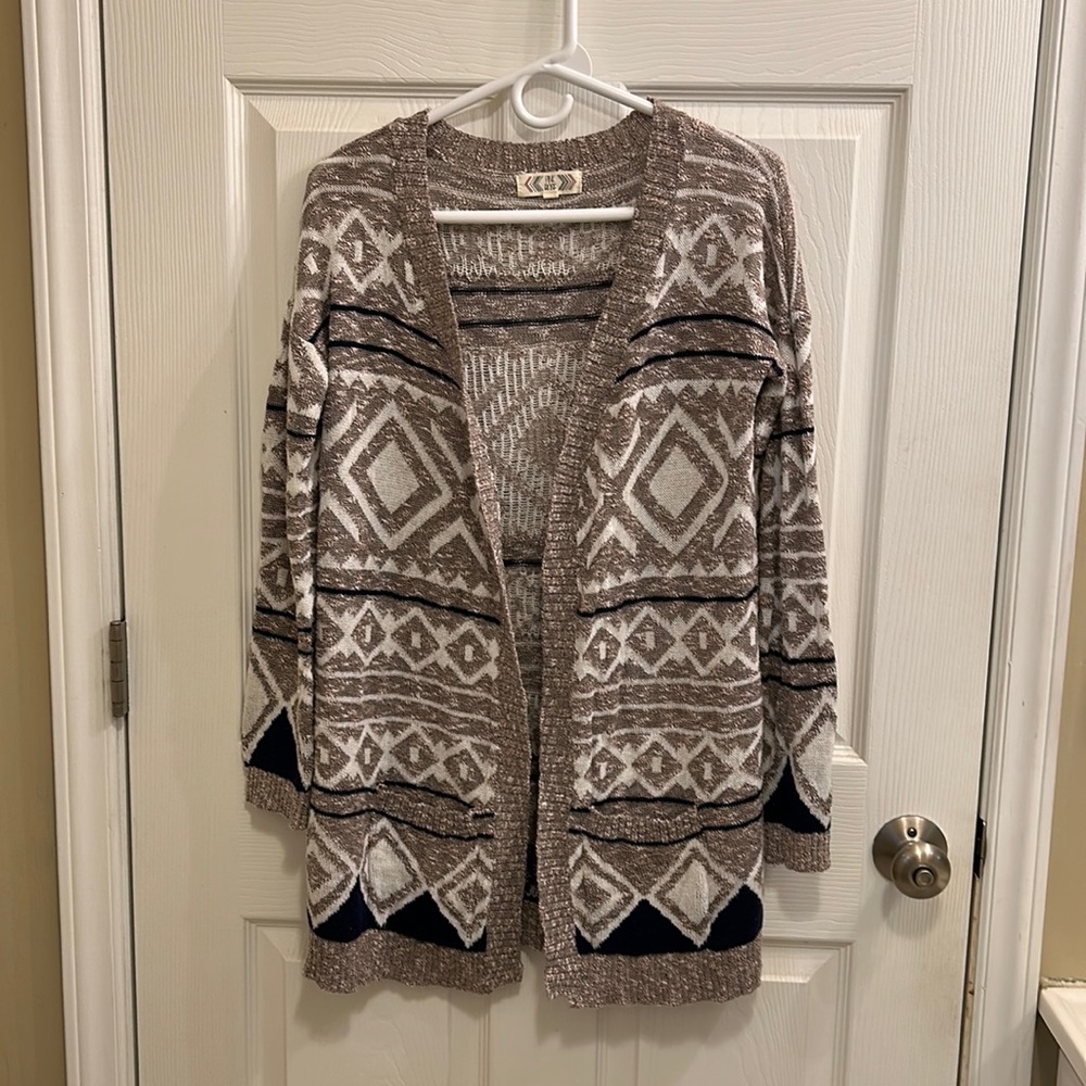 Pink Rose Aztec Cardigan